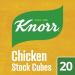 Knorr Chicken Stock Cubes gluten-free to add a rich chicken flavour to your dishes 20x 10 g Chicken 20 Count (Pack of 1)