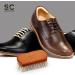 Stone and Clark Horse Hair Shoe Brush - Polish Your Leather to Perfection - Shoe Polish Brush with 100% Horse Hair Bristles & Concaved Beech Wood Handle (Mini White Hair Brush) Premium - Buy Online on GoSupps.com