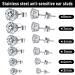 Hicarer Stainless Steel Body Piercing Tool with 12 Pairs of Stud Earrings - Salon and Home Use (Black) - Buy Online on GoSupps.com