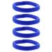 Zac's Alter Ego Set of 4 Very Large Royal Blue Jersey Hair Endless Elastics/Ponios