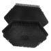 Beavorty Face Brush Scrubber Face Scrub Facial Cleansing Brush Exfoliator Face Washer Brush Face Cleansing Brush Exfoliator Silicone Face Cleansing Brush Makeup Brush Double Head Silica Gel 6.50X6.50X4.00CM Black