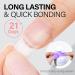 AILLSA 4 in 1 Gel Nail Glue 15ml - Super Strong Formula for Acrylic Nails - Long Lasting Brush On Glue for Rhinestone, Pearl, Foil - Curing Required - Buy Online on GoSupps.com