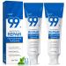 9.9% Hydroxyapatite Toothpaste - Enamel Protection & Tooth Strengthening 2 Pack Natural Peppermint for Fresh Breath Gentle Mint Formula Daily Oral Care Pack of 2