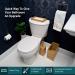 Bamboo Bathroom Trash Can Set - 3 Piece Set by A Better Way Home Products - Buy Online on GoSupps.com