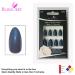 Shop Bling Art Grey Glitter Almond Stiletto False Nails - 24 Long Acrylic Tips | International Shipping Available - Buy Online on GoSupps.com