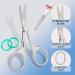 Nail Scissors Daimond Grain Nail File Curved Blade Professional Stainless Steel Toenail Manicure Pedicure Eyebrows Nose Beard Mustache Grooming Cuticle Scissors - Buy Online on GoSupps.com