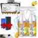 Kitchen Foam Cleaner Multi-Purpose Foam Cleaner All-Purpose Kitchen Pots and Pan Cleaner Kitchen Grease Cleaner Spray Heavy Oil Stain Cleaning Spray For Kitchen (2PCS)