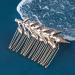 Yheakne Boho Leaf Hair Comb Gold Hair Comb Barrette Metal Leaf Side Comb Headpieces Decorative Head Comb Headwear Branch Leaf Hair Piece Bride Hair Accessories for Women and Girls (Gold) - Buy Online on GoSupps.com