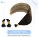 Youngsee 40cm Balayage Nano Ring Hair Extensions - Real Hair Brown & Blonde Shades (#2/6/24) | Premium Quality Nano Beads - Buy Online on GoSupps.com