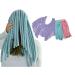 Pasta-Shaped Hair Drying Cap Curling Cap Lazy No-Heat Curling Tool Towel Fabric Hair Styling Tool Purple - Buy Online on GoSupps.com