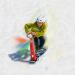 Geospace LED Ski Scooter - Foldable Snowboard Kick-Scooter for Snow Use - Assorted Colors - Buy Online on GoSupps.com