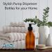 Avalon Amber Glass Bottles 250ml 8oz Soap Dispenser with Black Pumps (BPA-Free) Lotion Pump/Soap Dispensers Reusable Refillable Eco Friendly Sustainable Living/Gift - Pack of 2 - Buy Online on GoSupps.com