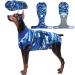 Kuoser dog body after op - camouflage dogbody after castration of medical body dog breathable op body dog castration bitch/male Alternative to protective collar for dogs xl blue starn color