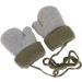 AIDIER Baby Winter Knitted Mittens with Fleece Lining - Grey | 0-3 Years - Buy Online on GoSupps.com