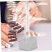 Ipetboom Nail Color Display Nail Art Stands Nail Polish Nail Display Stand Nail Sample Sticks Nail Salon Tool Nail Practice Stand Fake Nails Holder Modeling Acrylic Represent 6.2x6.2cm Grey - Buy Online on GoSupps.com