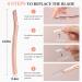 Buy Professional Dermaplaning Tool for Face Exfoliation - Includes 12 Replaceable Blades for Women's Peach Fuzz & Eyebrow Hair Removal - Fast International Shipping - Buy Online on GoSupps.com