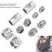 10pc Beard Hair Beads - Norse Dreadlock Pendants for DIY Hair Decorations | Men Women Accessories - Buy Online on GoSupps.com