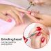 Nail Drill Bits Professional | Umbrella Shaped Tungsten Carbide Drill Bits - Cuticle Cleaner Nail Gel Polish Remover Tool Nail Care Supplies Red - Buy Online on GoSupps.com