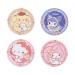 4pcs Kitty Cartoon Mirror Kawaii Cute Round Mini Pocket Travel Makeup Mirror Portable Pocket Mirror for Girl Women (MI-SRO) Sario