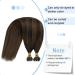 Youngsee Nanoring Extensions - Real Hair Ombre Nano Ring Extensions (35cm 50g) - Dark Brown & Medium Brown #2/2/6 - Buy Online on GoSupps.com