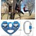 Youngneer Climbing Zip Line Pulley 30KN Double Tandem Speed Dual Trolley with 25kN Carabiner for 1/4 5/16 3/8 1/2 Cable for Zipline Climbing Rescue Pulley - Buy Online on GoSupps.com