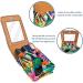 Travel Lipstick Organizer Case - Portable Makeup Bag with Mirror | Tropical Toucan & Parrot Design | Ideal for International Shipping - Buy Online on GoSupps.com