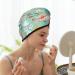 Elephant & Flowers Microfiber Hair Towel - Super Absorbent Coral Velvet Wrap for Long Curly & Thick Hair - Buy Online on GoSupps.com