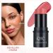 Ho Blush Stick Cream Blush Makeup Wand - Long-Wearing Natural-Looking Cheeks Tint - Bright Peach Blusher Stick - Daily Wear 3D Wonder Stick 05 Pink Red - Buy Online on GoSupps.com