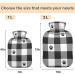 Naanle Black & White Checkered Dog Paw Heat Bottle - 1L Transparent Hot Water Bottle for Pain Relief & Cold Therapy - Ideal Hand & Feet Warmer - Buy Online on GoSupps.com