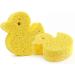 Baby Sponge for Bathing Wood Pulp Sponge Soft Bath Sponges | Shower Sponge Dead Skin Remover Cute Shower Brush Bath Supplies for Toddler Kids Baby Yellow - Buy Online on GoSupps.com