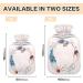 1L Heat Bottle - Durable Warm-Up Bag for Hand Foot & Neck Pain Relief | Watercolor Flower Patterns - Buy Online on GoSupps.com