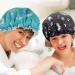 Reusable Waterproof Shower Hood for Women - 2 Pack Elastic Bathroom Caps for Salon Spa Travel & Hotel Use - Buy Online on GoSupps.com