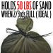 Empty Military Green Sandbags with Ties | 14x26 Woven Polypropylene | Hurricane & Flood Protection | Available in Various Bundles - Buy Online on GoSupps.com