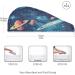Starry Sky Planets Hair Towel 2 Pack | Super Absorbent Quick Dry Hair Turbans for Women & Girls | Stylish & Functional Head Towel - Buy Online on GoSupps.com
