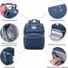 Shop SndMor Dark Blue Diaper Bag Backpack - Multifunctional with Bed Function Stroller Hooks Ideal for Moms & Dads | International Shipping - Buy Online on GoSupps.com