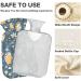 Buy NAANLE Cartoon IGEL Hot Water Bottle - 1L Transparent for Warm & Cold Therapy | Bed & Foot Pain Relief - Buy Online on GoSupps.com