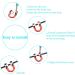3 Sets Archery D Loop & D Ring Buckle Release for Compound Bow Hunting - Buy Online on GoSupps.com