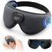 RENPHO EyeSnooze Sleep Mask - Ultra Soft HD Bluetooth Sleep Eye Mask with Headphones  3D Blackout Sleeping Mask for Side Sleepers/Men  Comfort Night Eye Mask  Fathers Day Gifts  Graduation Gifts