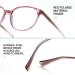 Cyxus Blue Light Filter Glasses for Men & Women | Non-Prescription Fashion Gaming & Computer Safety Glasses - Model 8149 Pink - Buy Online on GoSupps.com