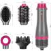 IG INGLAM 4 in 1 Blowout Brush - Negative Ion Detachable Hair Dryer & Styler Volumizer with 2 Brush Heads | Silver - International Shipping Available - Buy Online on GoSupps.com