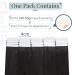 Elailite Tape Extensions - 20 PCS Remy Human Hair 50 cm Natural Black #1B - Premium Quality Glue-in Hair Extensions - Buy Online on GoSupps.com