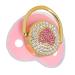 Bling pacifier the hygienically excellent silicone baby pacifier for newborns to sleep pink
