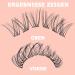 Individual Eyelash Cluster Lashes - C Curl Mix 8-16mm - 72 Stck for DIY Extensions | Honey 02-C Mix - Buy Online on GoSupps.com