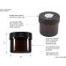 SAFE LOCKER 420Jet Black Smell Proof Case with UV Safe Amber Glass Jars - Discreet, Child Proof, and Robust for Home & Travel - Buy Online on GoSupps.com