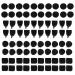 Shoe Repair Kit  80Pcs High Heel Tips Shoes Replacement Tap Caps Boot Heel Repair Repair Tips Taps Dowel Lifts Replacement Stiletto Repair Heel Caps Kit for Shoes High Heel Tip  Parties  Black