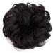 SEGO Hair Extensions Hair Tie Updo Bun Wavy like Real Hair Medium Brown-1 Wavy-30g