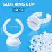 300PCS AliOry Disposable Glue Rings for Lash Extensions - Lovely Shape Fan Blossom Cups - Eyelash Extension Supplies - 300 Count Pack - Buy Online on GoSupps.com