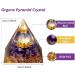 Xiannvxi Amethyst Orgonite Pyramid - Purple Crystal Lotus for Reiki Energy Spiritual Growth & Esoteric Gifts - Buy Online on GoSupps.com
