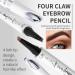 2024 Upgrade Microblading Eyebrow Pen - Waterproof Long-Lasting Eyebrow Pencil with 4-Prong Tip for Natural Looking Brows (Gray 3#) - Buy Internationally - Buy Online on GoSupps.com