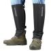 HUNTARMOR EVA Shin Guards Snake Gaiters: Semi Hard Protective EVA Resin Shell, Strong Protection for Lower Legs, Comfortable Men's Snake Proof Gaiters, Adjustable Size for Hunting Hiking Farm Working Black
